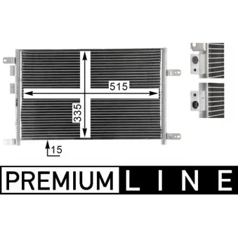 Condenseur, climatisation MAHLE AC 834 000P