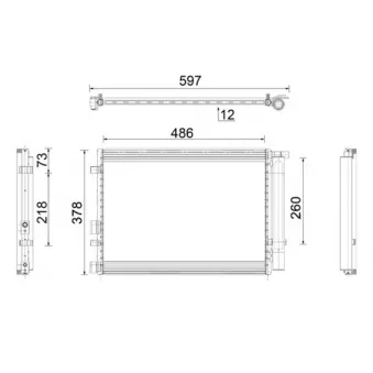 Condenseur, climatisation MAHLE AC 916 000P