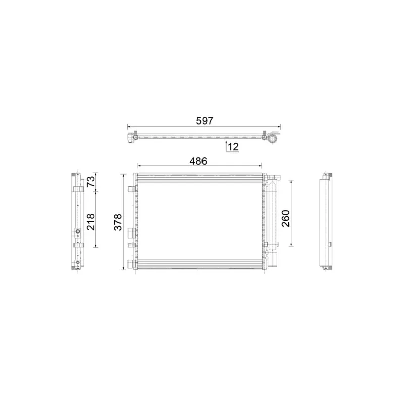 Condenseur, climatisation MAHLE AC 916 000P