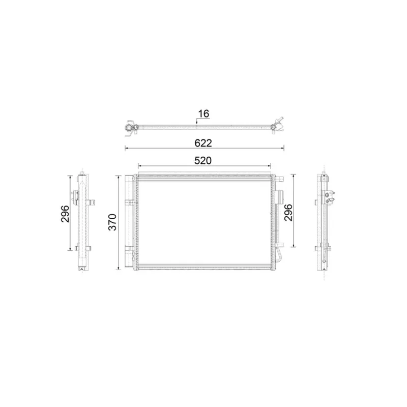 Condenseur, climatisation MAHLE AC 918 000P