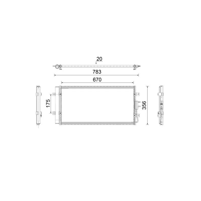 Condenseur, climatisation MAHLE AC 921 000P