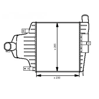 Intercooler, échangeur NRF 30541