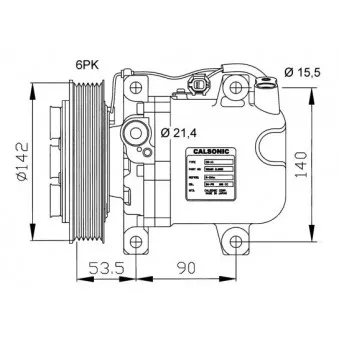 Compresseur, climatisation NRF 32044G