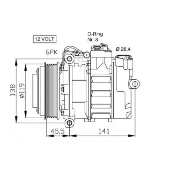 Compresseur, climatisation NRF 32053G