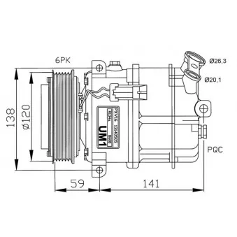 Compresseur, climatisation NRF 32191G