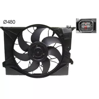 Ventilateur, refroidissement du moteur MAHLE CFF 486 000S