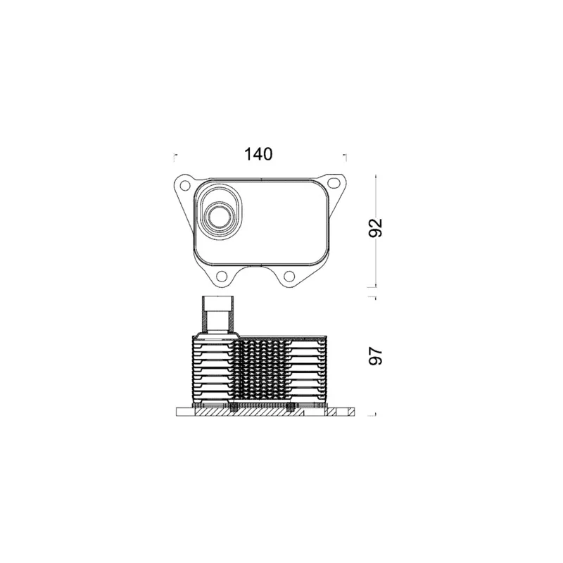 Radiateur d'huile MAHLE CLC 185 000S