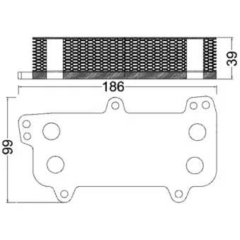 Radiateur d'huile MAHLE CLC 187 000S