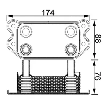 Radiateur d'huile MAHLE CLC 192 000S