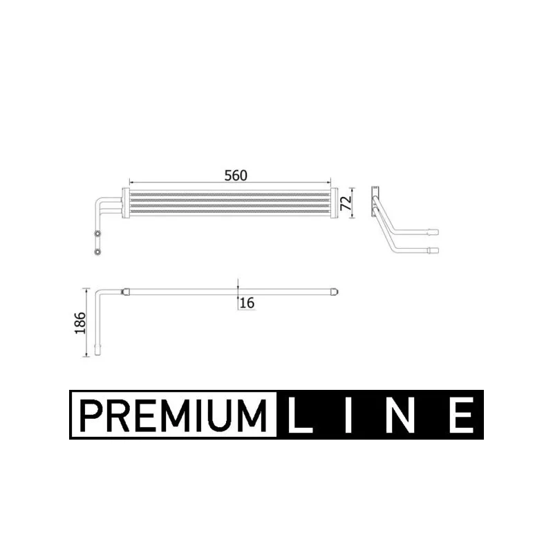 Radiateur d'huile, direction MAHLE CLC 93 000P