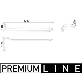 Radiateur d'huile, direction MAHLE CLC 95 000P