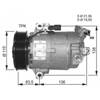 Compresseur, climatisation NRF 32472G