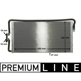 Radiateur basse température, intercooler MAHLE CR 1044 000P