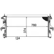 Radiateur, refroidissement du moteur MAHLE CR 1068 000P - Visuel 2