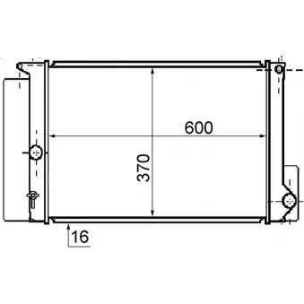 Radiateur, refroidissement du moteur MAHLE CR 1078 000S