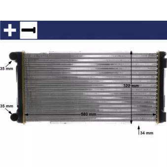 Radiateur, refroidissement du moteur MAHLE CR 1109 000S