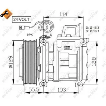 Compresseur, climatisation NRF 32567