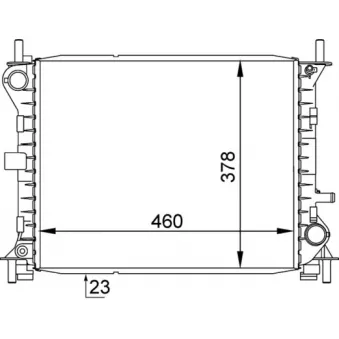 Radiateur, refroidissement du moteur MAHLE CR 1136 000S