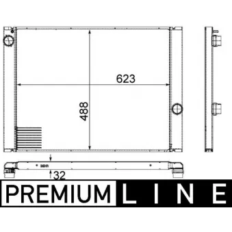 Radiateur, refroidissement du moteur MAHLE CR 1159 000P