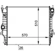 Radiateur, refroidissement du moteur MAHLE CR 1360 000P - Visuel 2