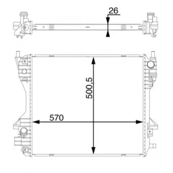 Radiateur, refroidissement du moteur MAHLE