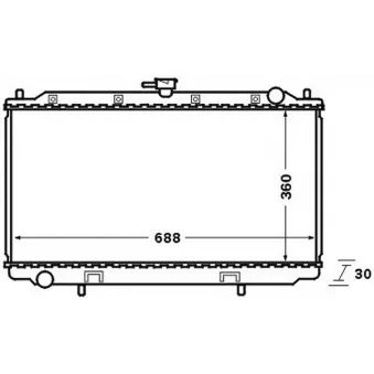 Radiateur, refroidissement du moteur MAHLE CR 138 000S