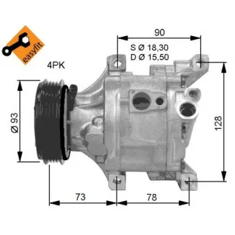 Compresseur, climatisation NRF 32686G