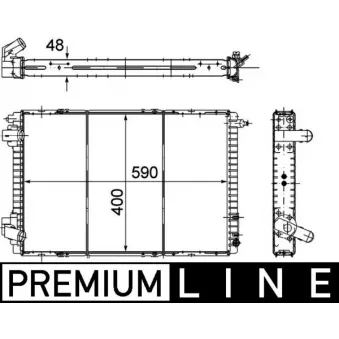 Radiateur, refroidissement du moteur MAHLE CR 151 000P