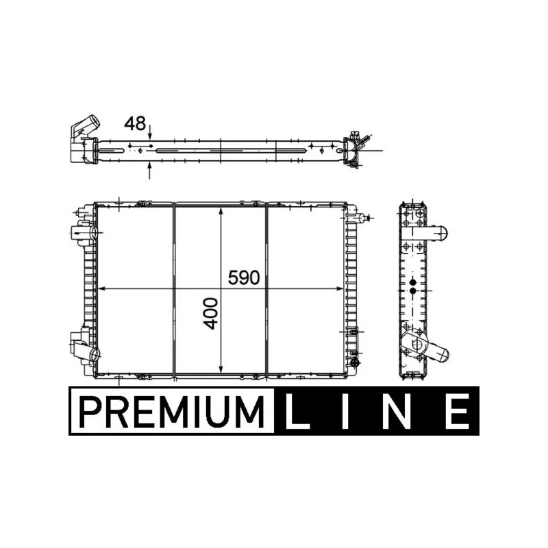 Radiateur, refroidissement du moteur MAHLE CR 151 000P