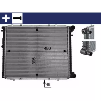 Radiateur, refroidissement du moteur MAHLE CR 152 000S