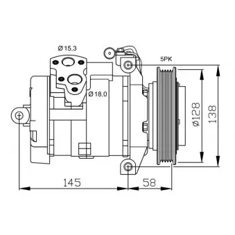 Compresseur, climatisation NRF 32697G