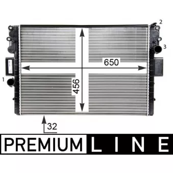 Radiateur, refroidissement du moteur MAHLE CR 1550 000P