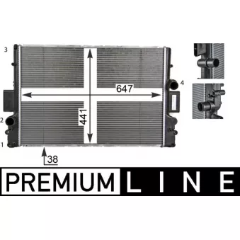 Radiateur, refroidissement du moteur MAHLE CR 1551 000P