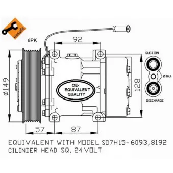 Compresseur, climatisation NRF 32699