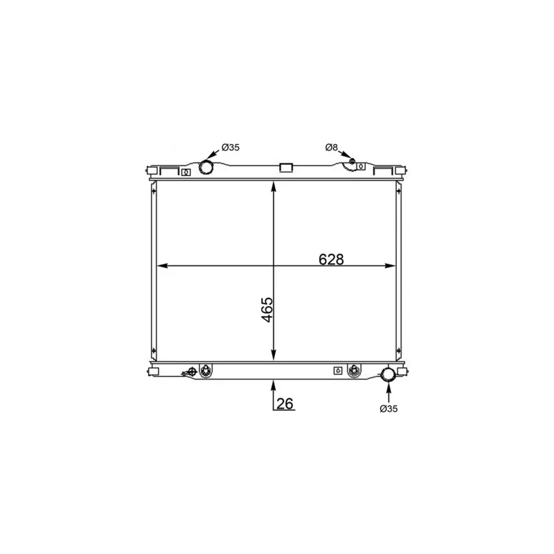 Radiateur, refroidissement du moteur MAHLE CR 1569 000S