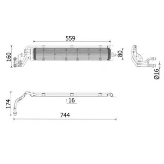 Radiateur, refroidissement du moteur MAHLE CR 2697 000P