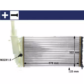 Radiateur, refroidissement du moteur MAHLE CR 354 000S