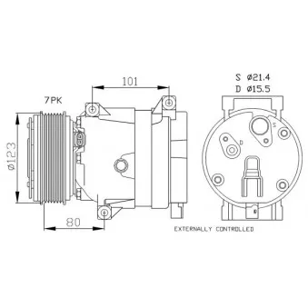 Compresseur, climatisation NRF 32872