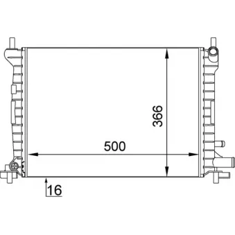 Radiateur, refroidissement du moteur MAHLE