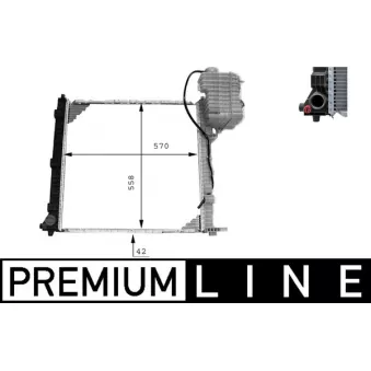 Radiateur, refroidissement du moteur MAHLE CR 384 000P