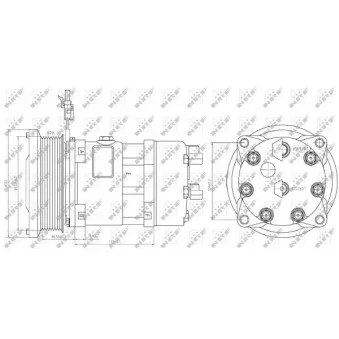 Compresseur, climatisation NRF 32884G