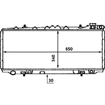 Radiateur, refroidissement du moteur MAHLE CR 436 000S