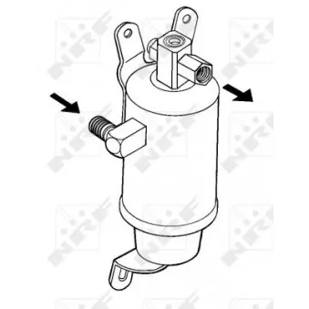 Filtre déshydratant, climatisation NRF 33025