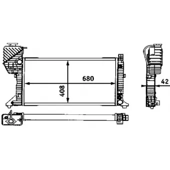 Radiateur, refroidissement du moteur MAHLE CR 683 000S