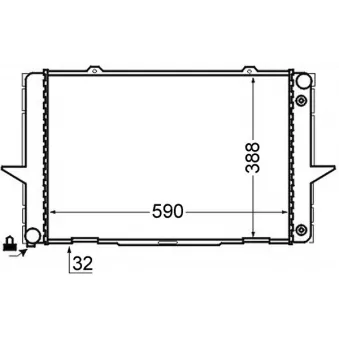 Radiateur, refroidissement du moteur MAHLE CR 762 000S