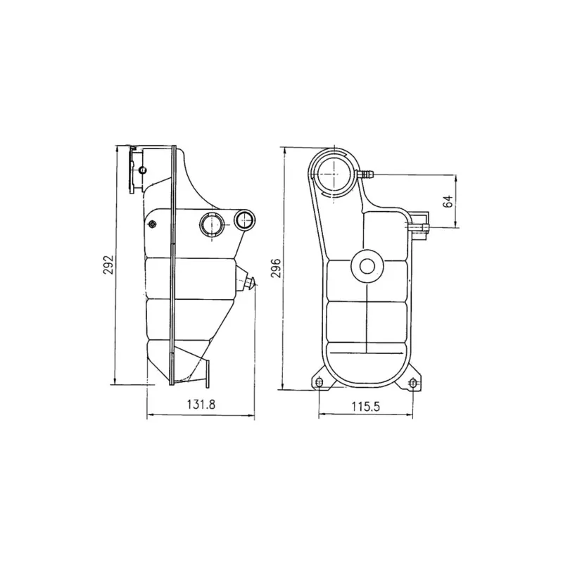 Vase d'expansion, liquide de refroidissement MAHLE CRT 119 000S