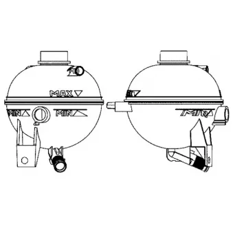 Vase d'expansion, liquide de refroidissement MAHLE CRT 13 000S