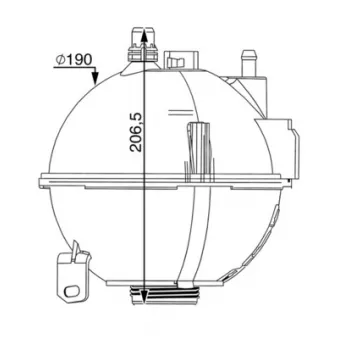 Vase d'expansion, liquide de refroidissement MAHLE CRT 210 000S