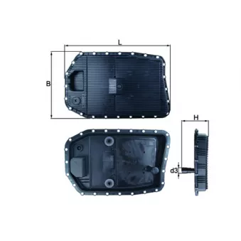 Carter d'huile, boîte automatique MAHLE HX 154