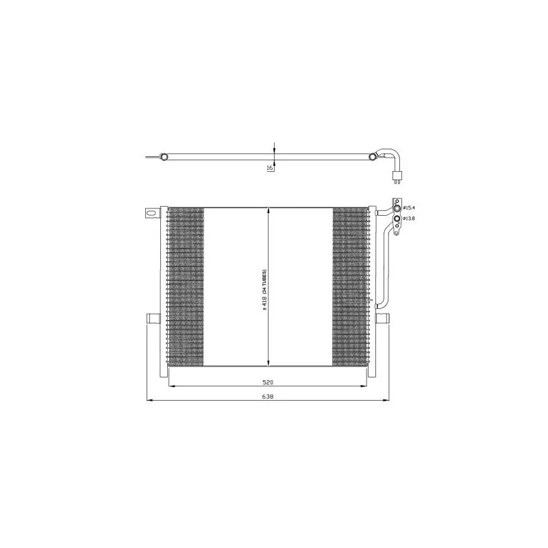 Condenseur, climatisation NRF 35224